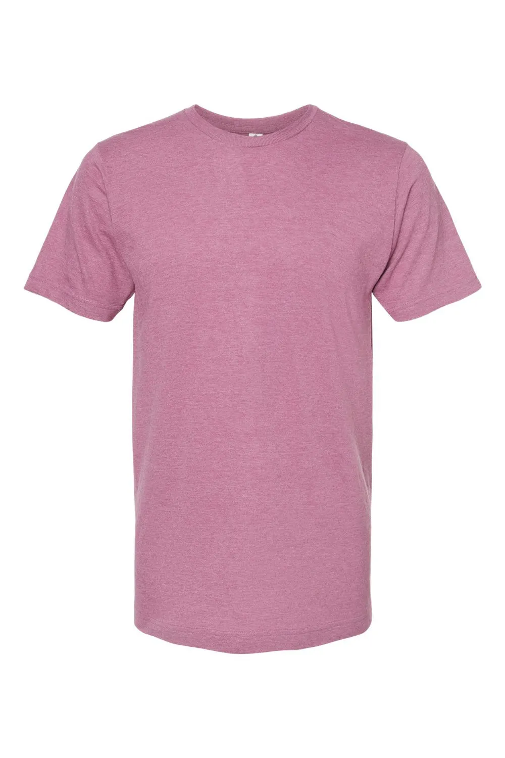 Tultex Mens Fine Jersey Short Sleeve Crewneck T-Shirt - Heather Cassis Pink