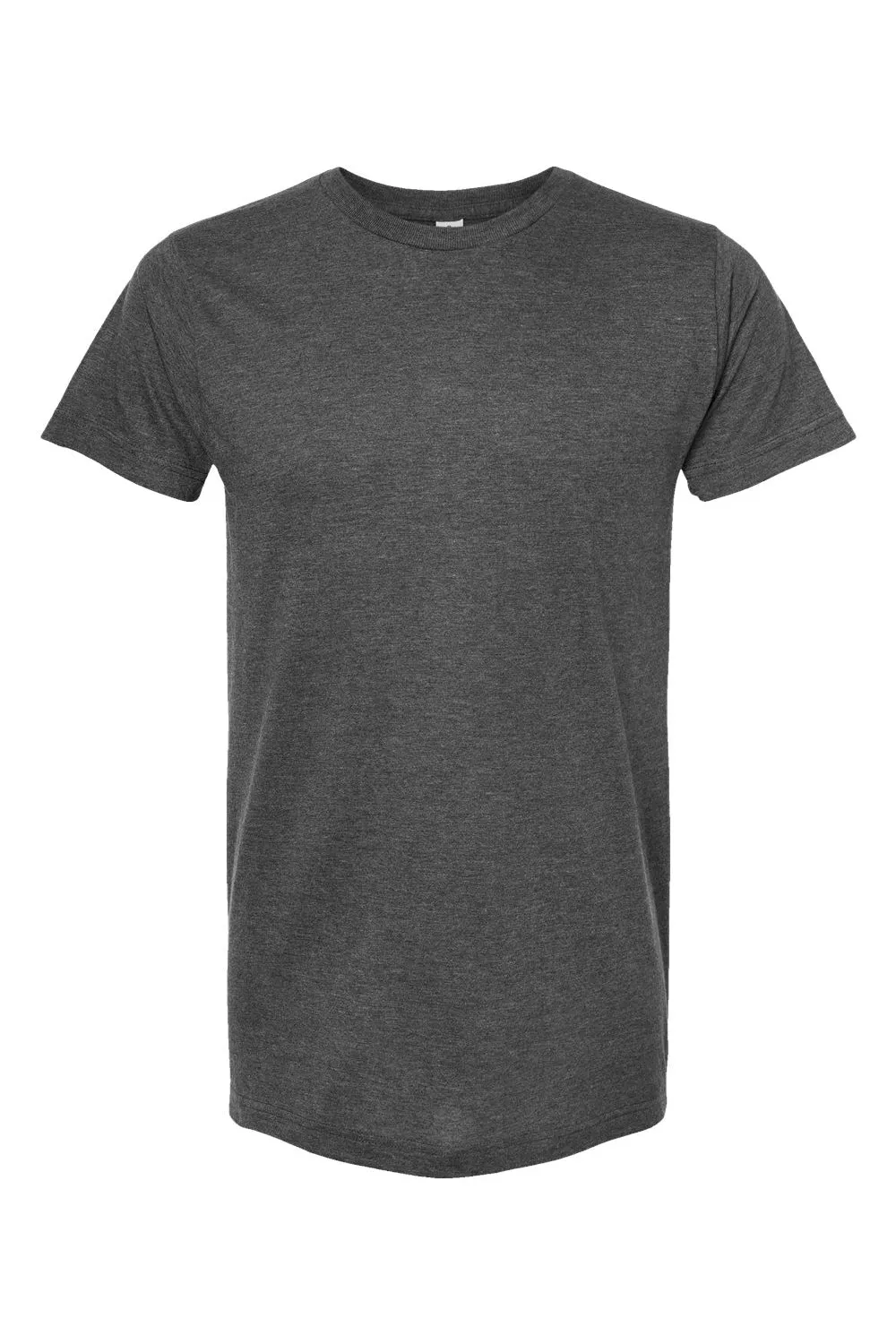 Tultex Mens Fine Jersey Short Sleeve Crewneck T-Shirt - Heather Charcoal Grey