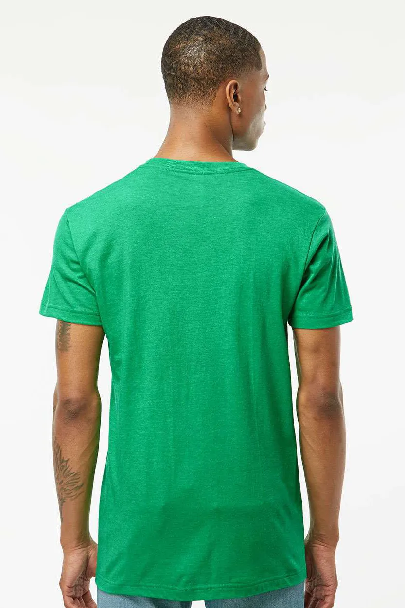 Tultex Mens Fine Jersey Short Sleeve Crewneck T-Shirt - Heather Kelly Green