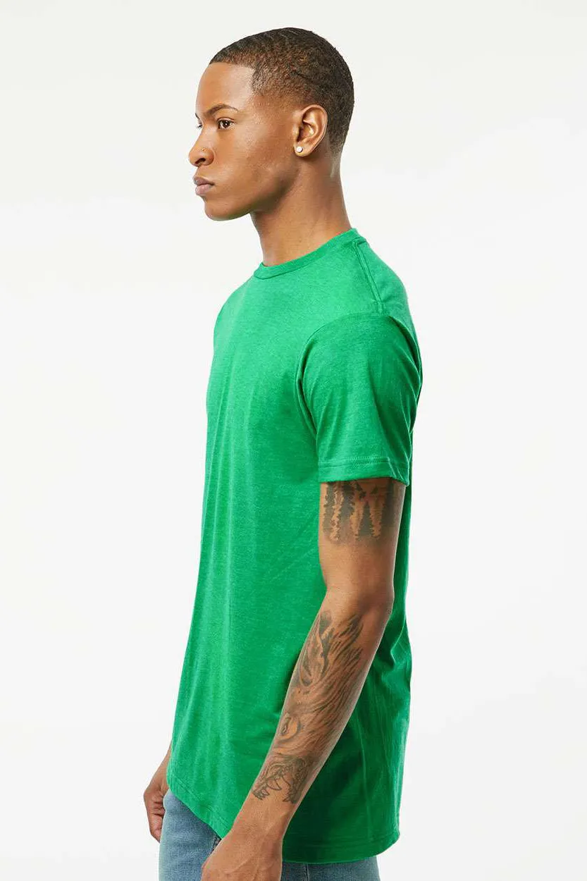 Tultex Mens Fine Jersey Short Sleeve Crewneck T-Shirt - Heather Kelly Green
