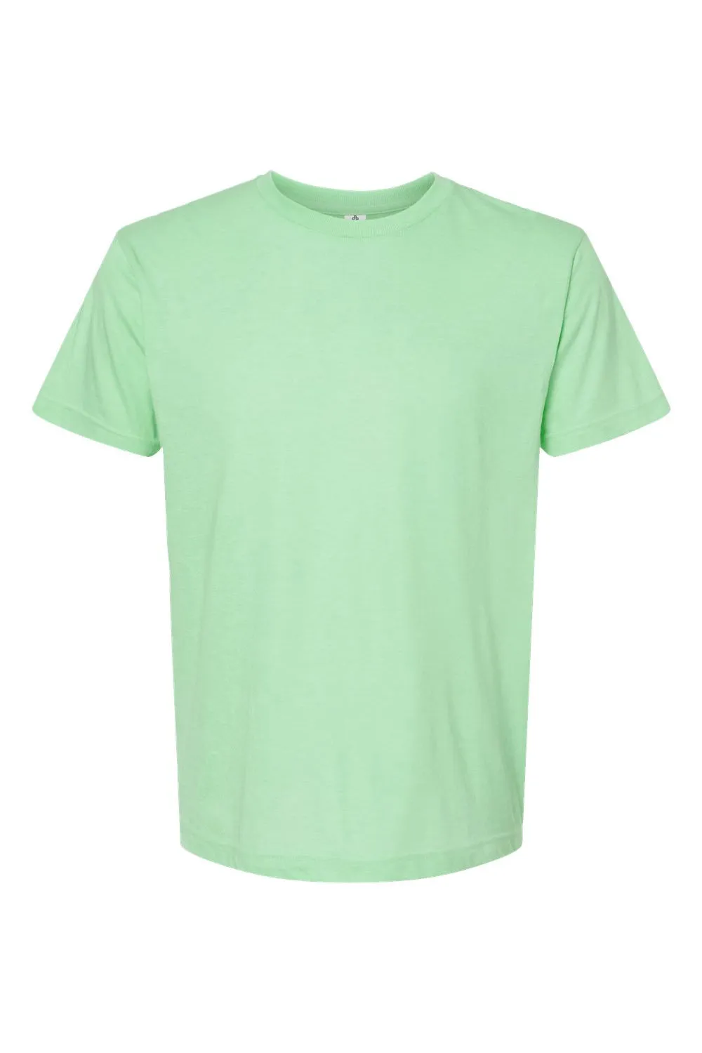 Tultex Mens Fine Jersey Short Sleeve Crewneck T-Shirt - Heather Neo Mint Green