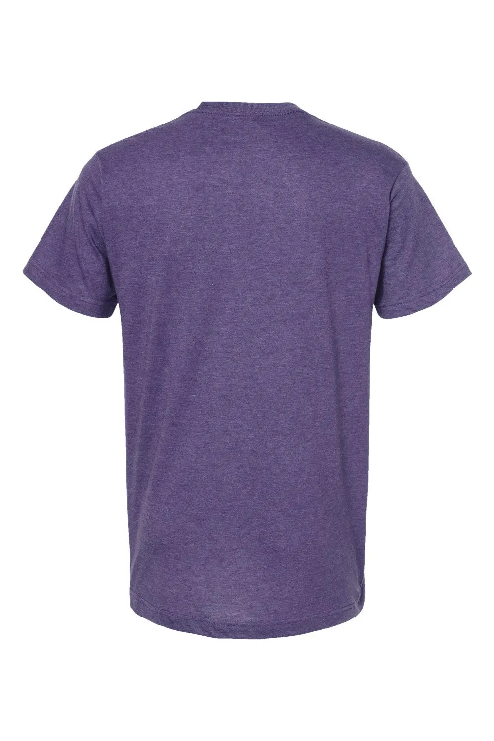 Tultex Mens Fine Jersey Short Sleeve Crewneck T-Shirt - Heather Purple