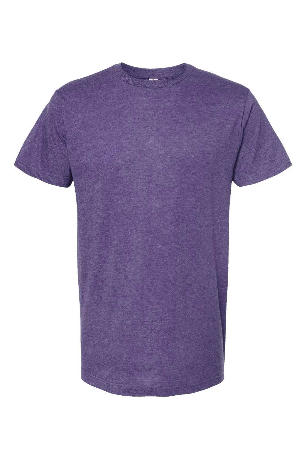 Tultex Mens Fine Jersey Short Sleeve Crewneck T-Shirt - Heather Purple