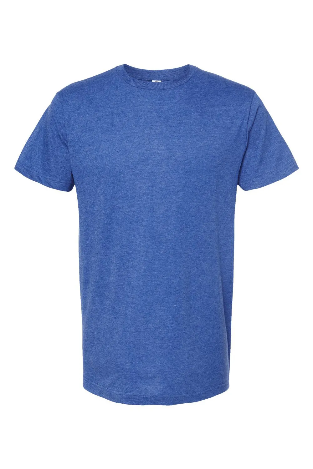 Tultex Mens Fine Jersey Short Sleeve Crewneck T-Shirt - Heather Royal Blue