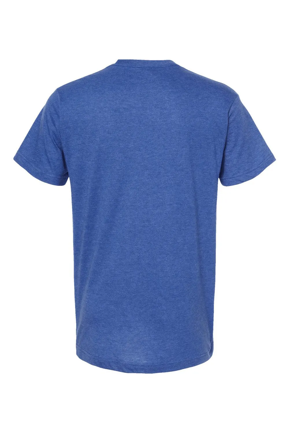 Tultex Mens Fine Jersey Short Sleeve Crewneck T-Shirt - Heather Royal Blue