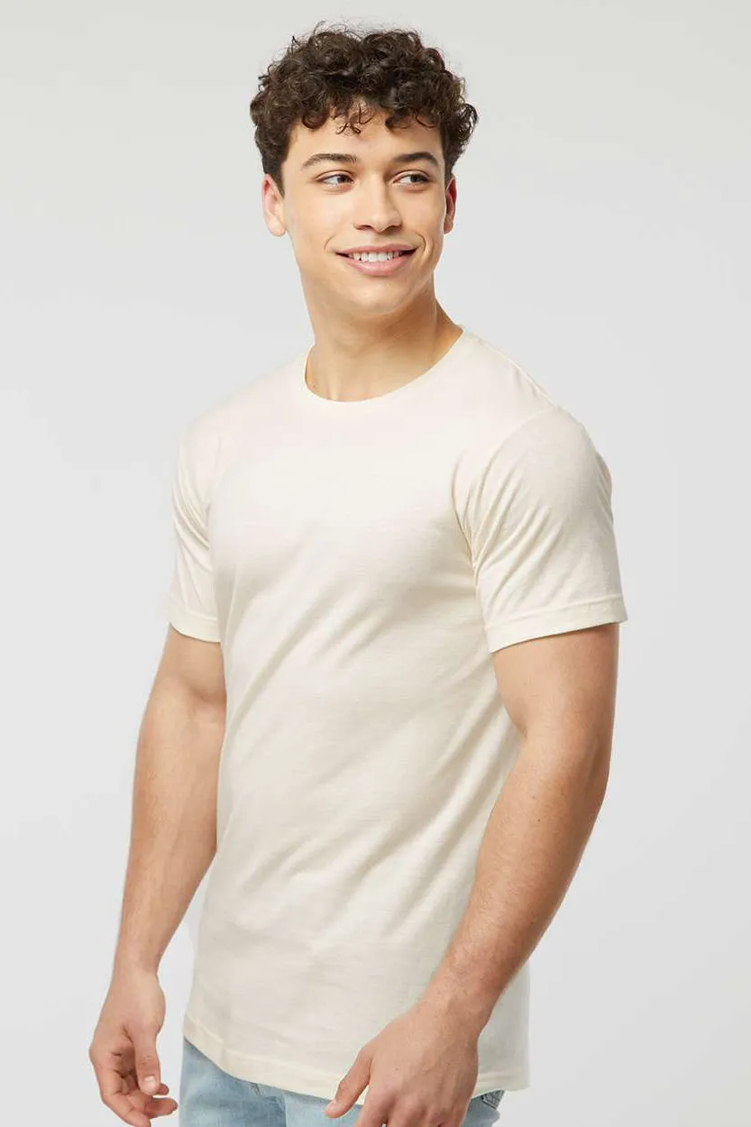 Tultex Mens Fine Jersey Short Sleeve Crewneck T-Shirt - Natural