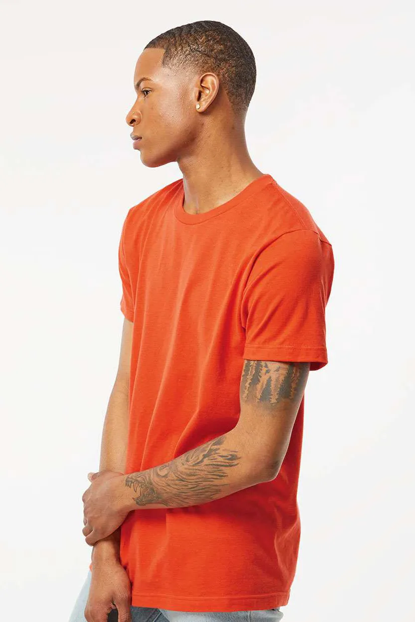 Tultex Mens Fine Jersey Short Sleeve Crewneck T-Shirt - Orange