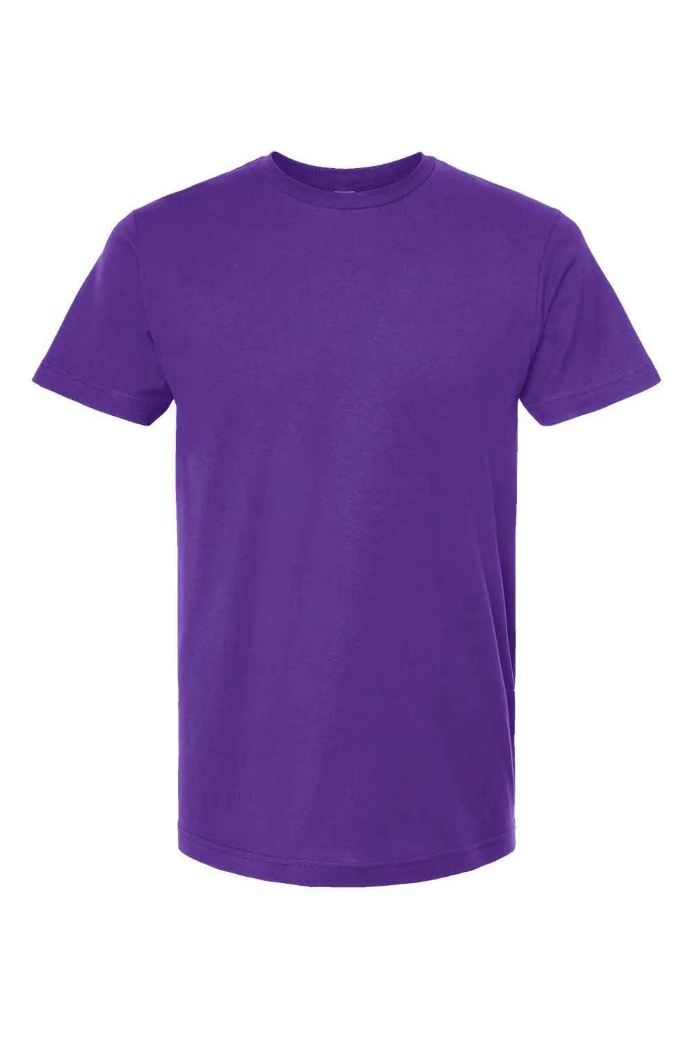 Tultex Mens Fine Jersey Short Sleeve Crewneck T-Shirt - Purple