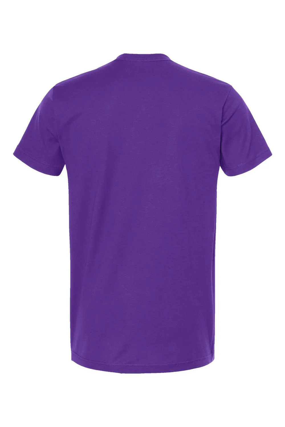 Tultex Mens Fine Jersey Short Sleeve Crewneck T-Shirt - Purple