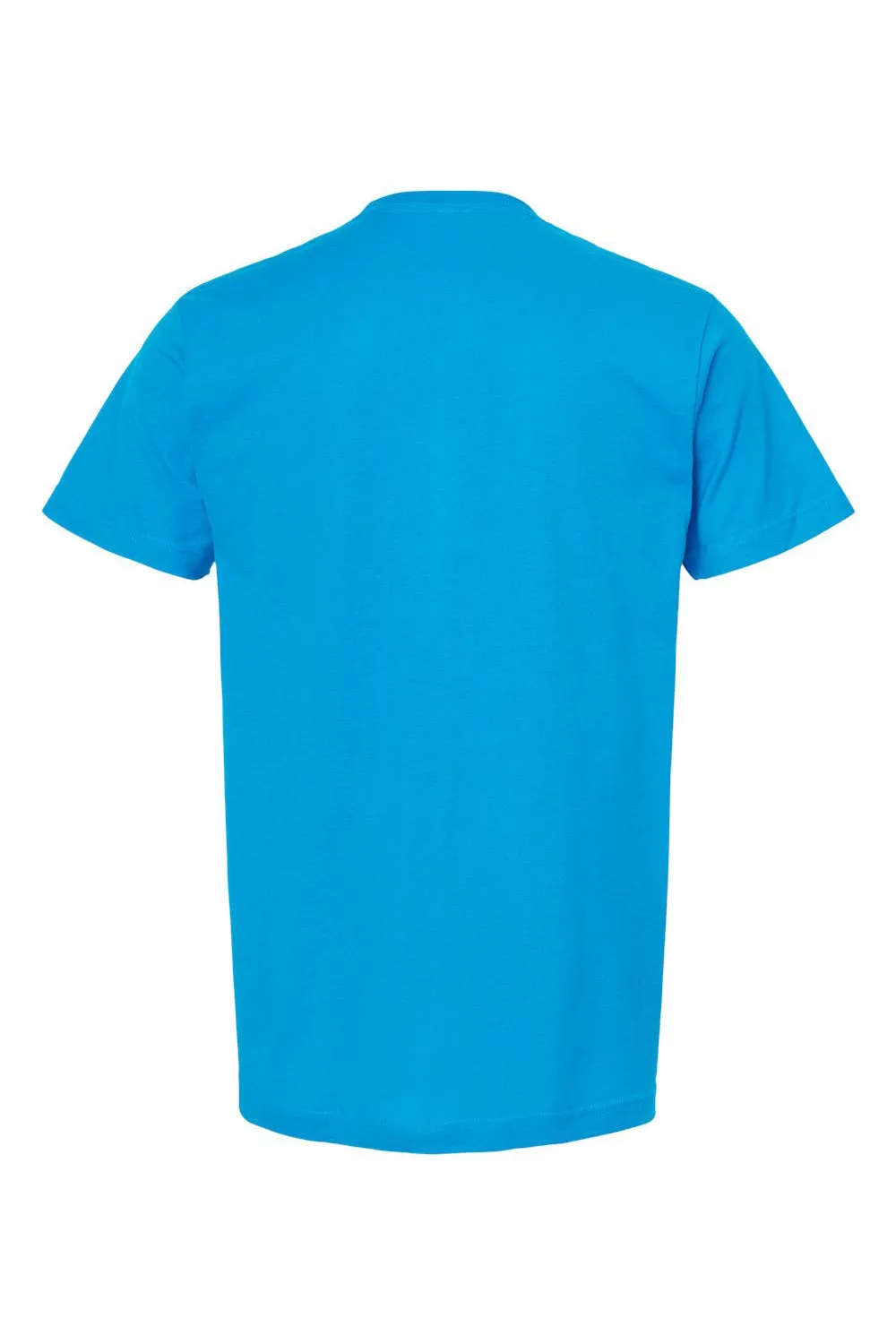 Tultex Mens Fine Jersey Short Sleeve Crewneck T-Shirt - Turquoise Blue