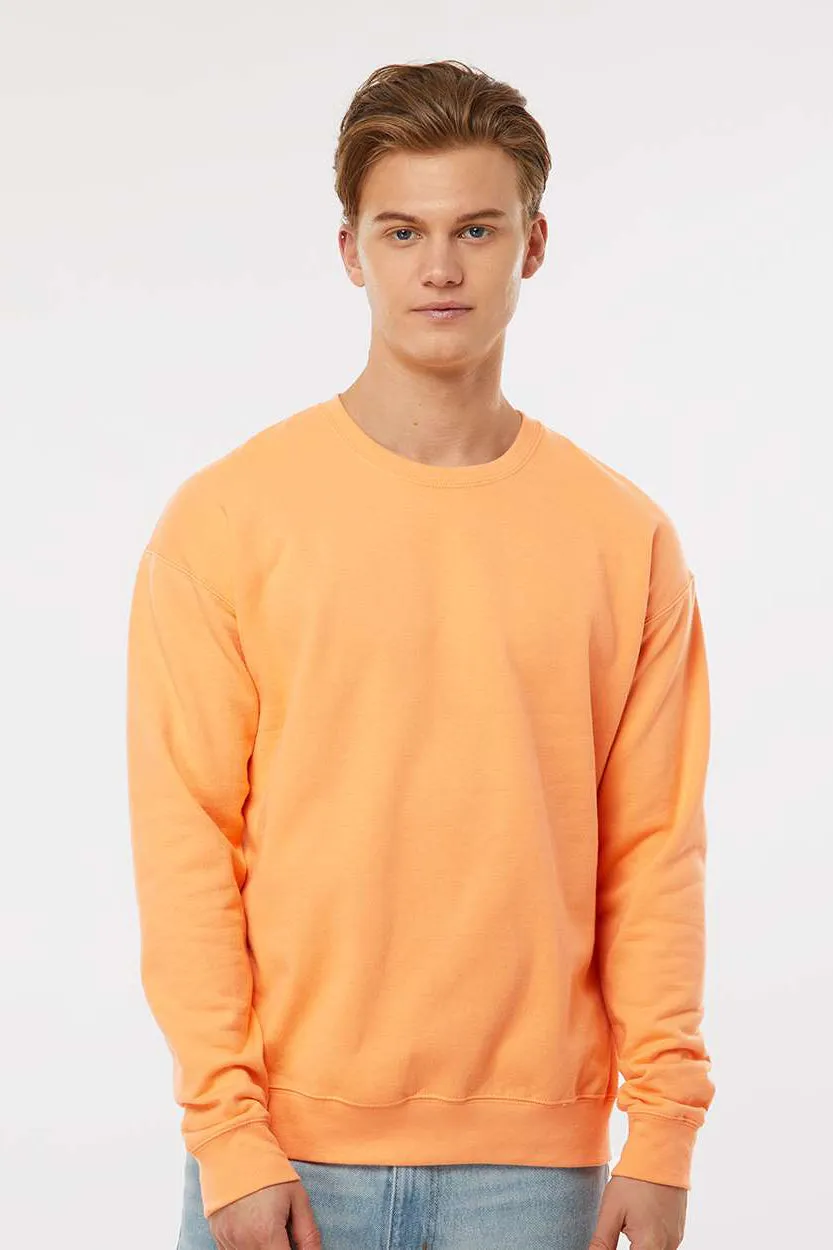 Tultex Mens Fleece Crewneck Sweatshirt - Cantaloupe Orange