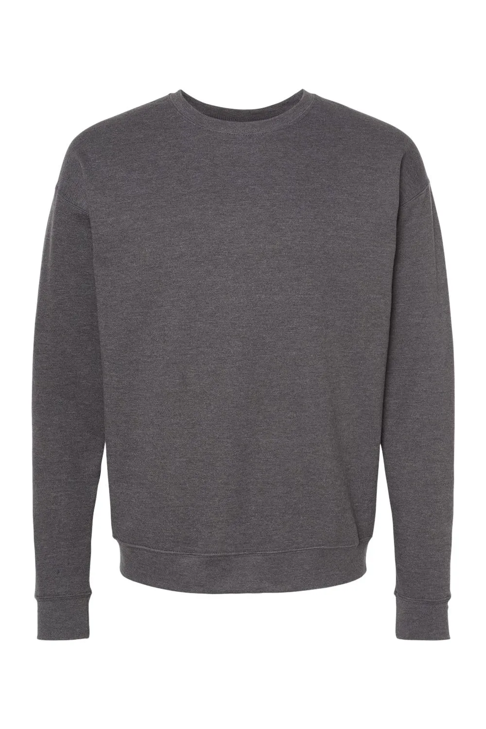 Tultex Mens Fleece Crewneck Sweatshirt - Heather Charcoal Grey