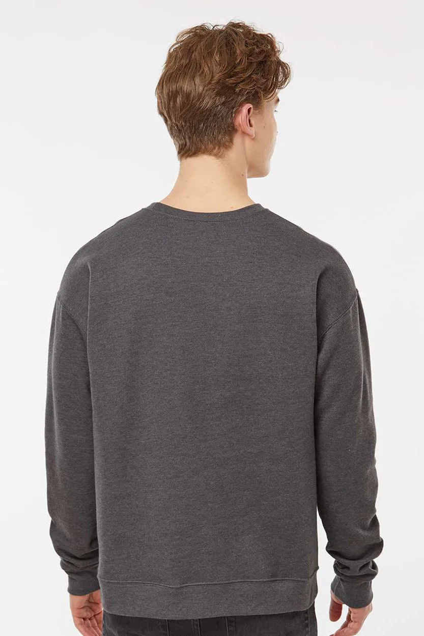 Tultex Mens Fleece Crewneck Sweatshirt - Heather Charcoal Grey