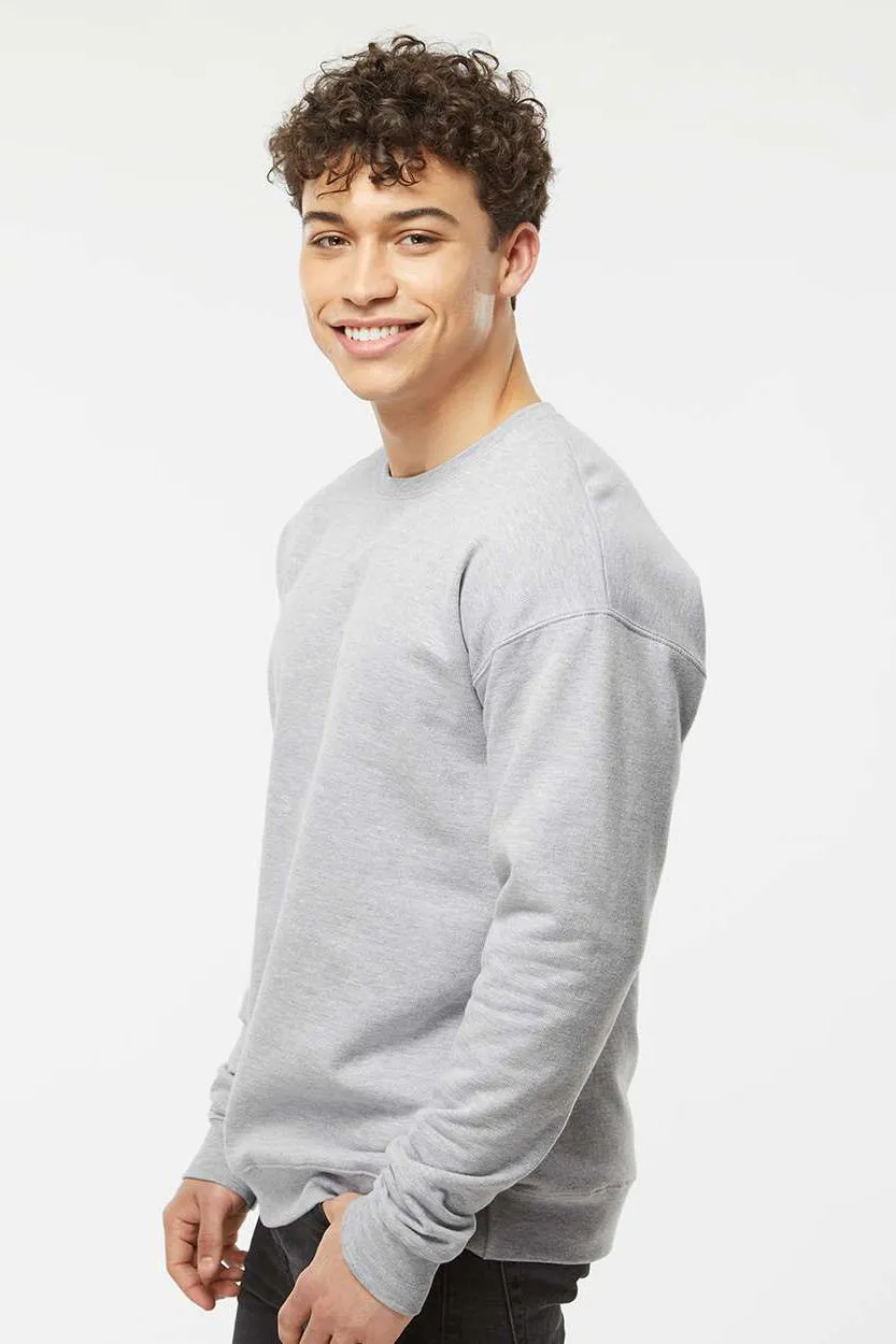 Tultex Mens Fleece Crewneck Sweatshirt - Heather Grey