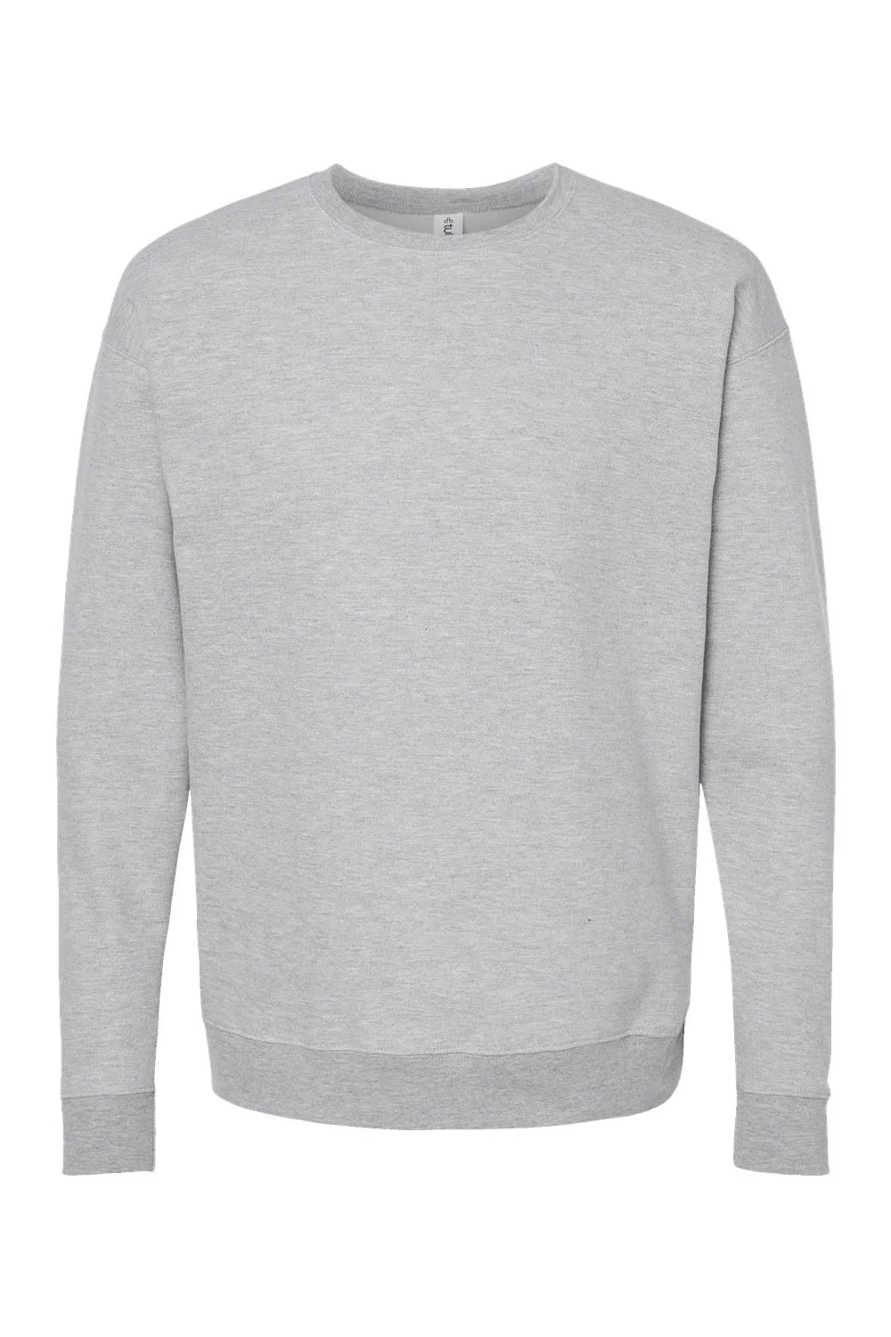 Tultex Mens Fleece Crewneck Sweatshirt - Heather Grey