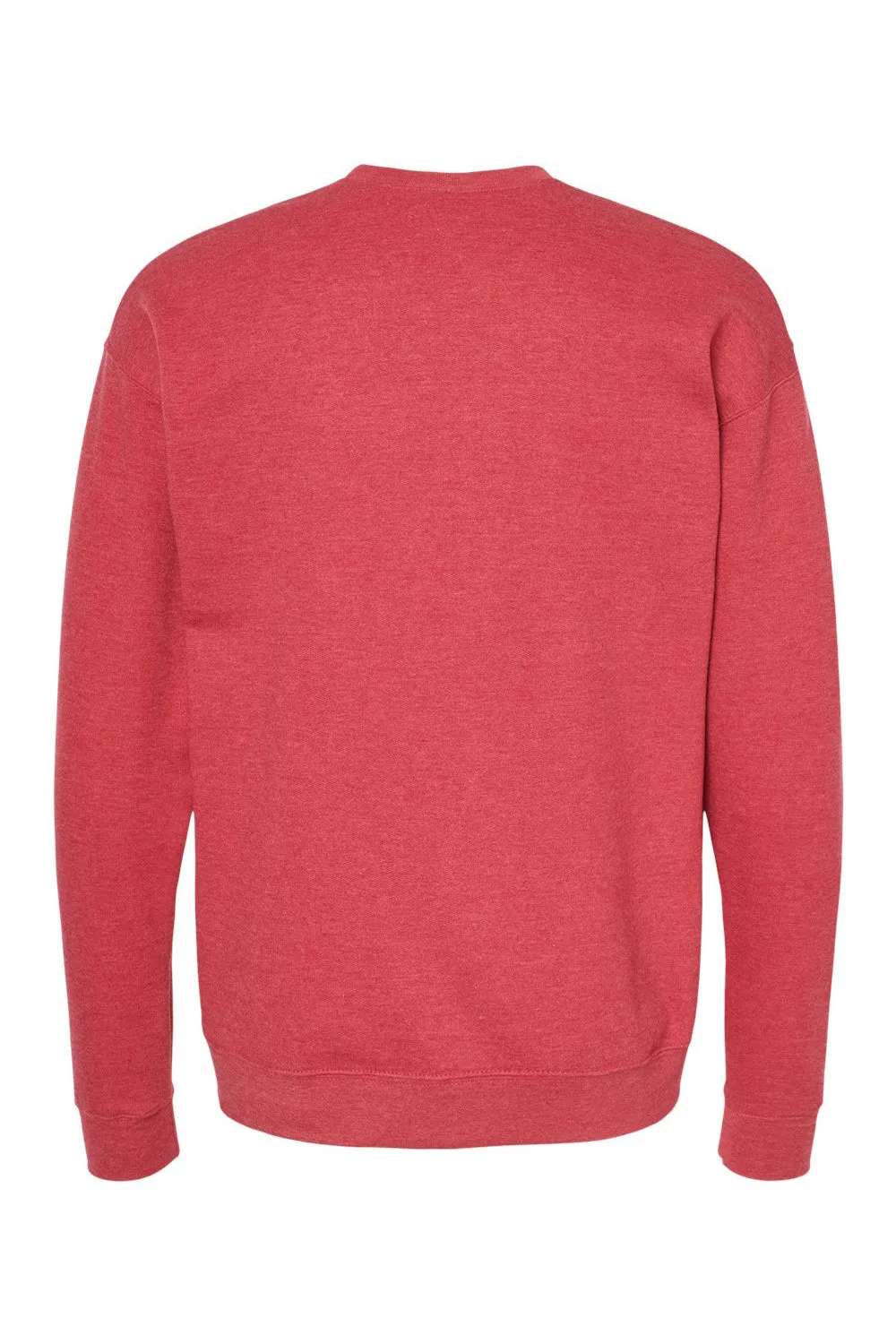 Tultex Mens Fleece Crewneck Sweatshirt - Heather Red