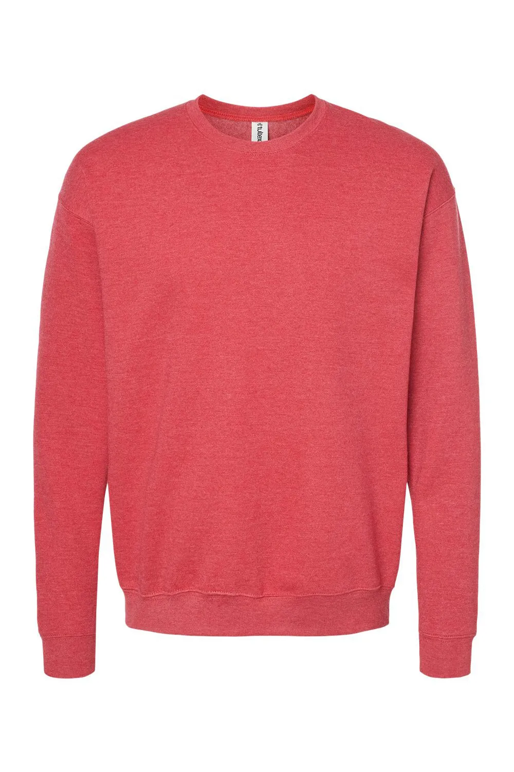 Tultex Mens Fleece Crewneck Sweatshirt - Heather Red