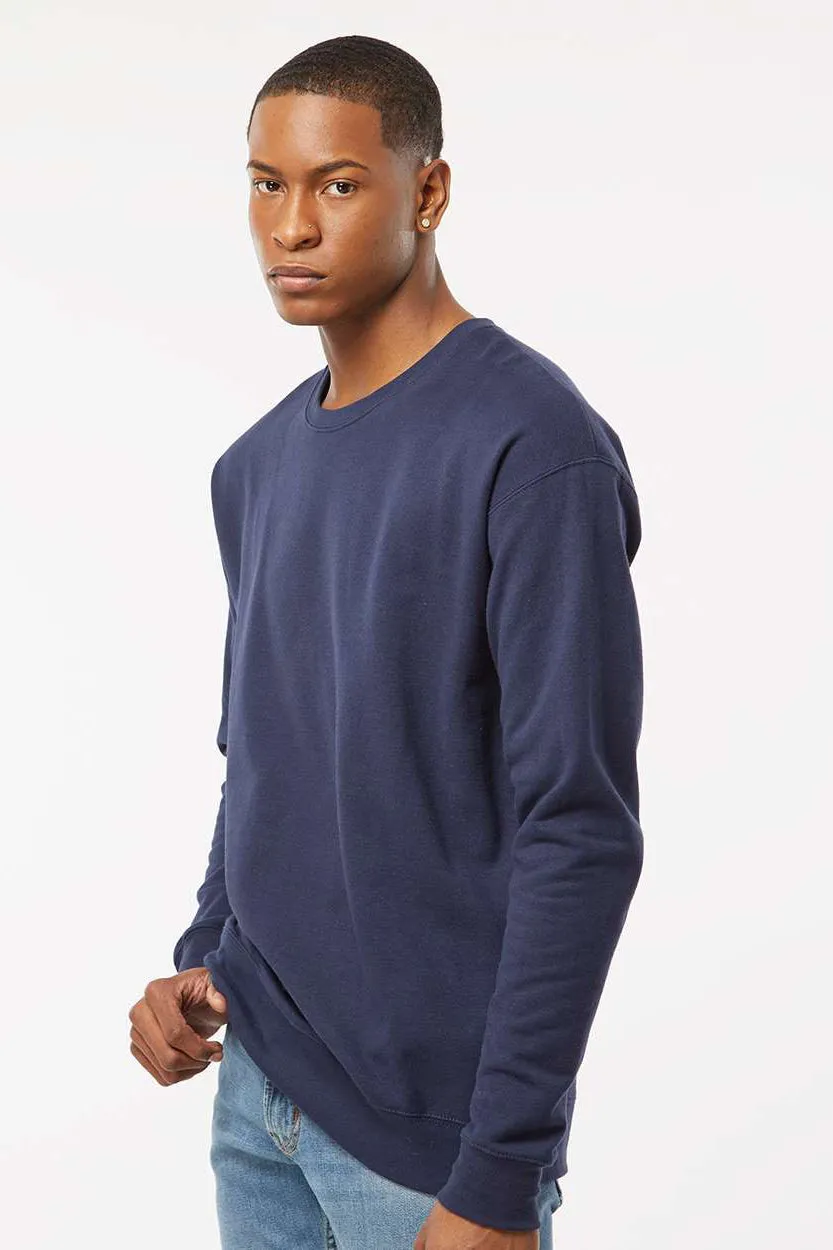 Tultex Mens Fleece Crewneck Sweatshirt - Navy Blue