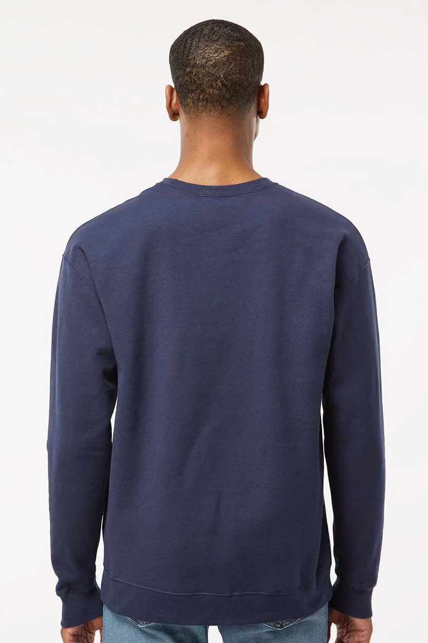 Tultex Mens Fleece Crewneck Sweatshirt - Navy Blue