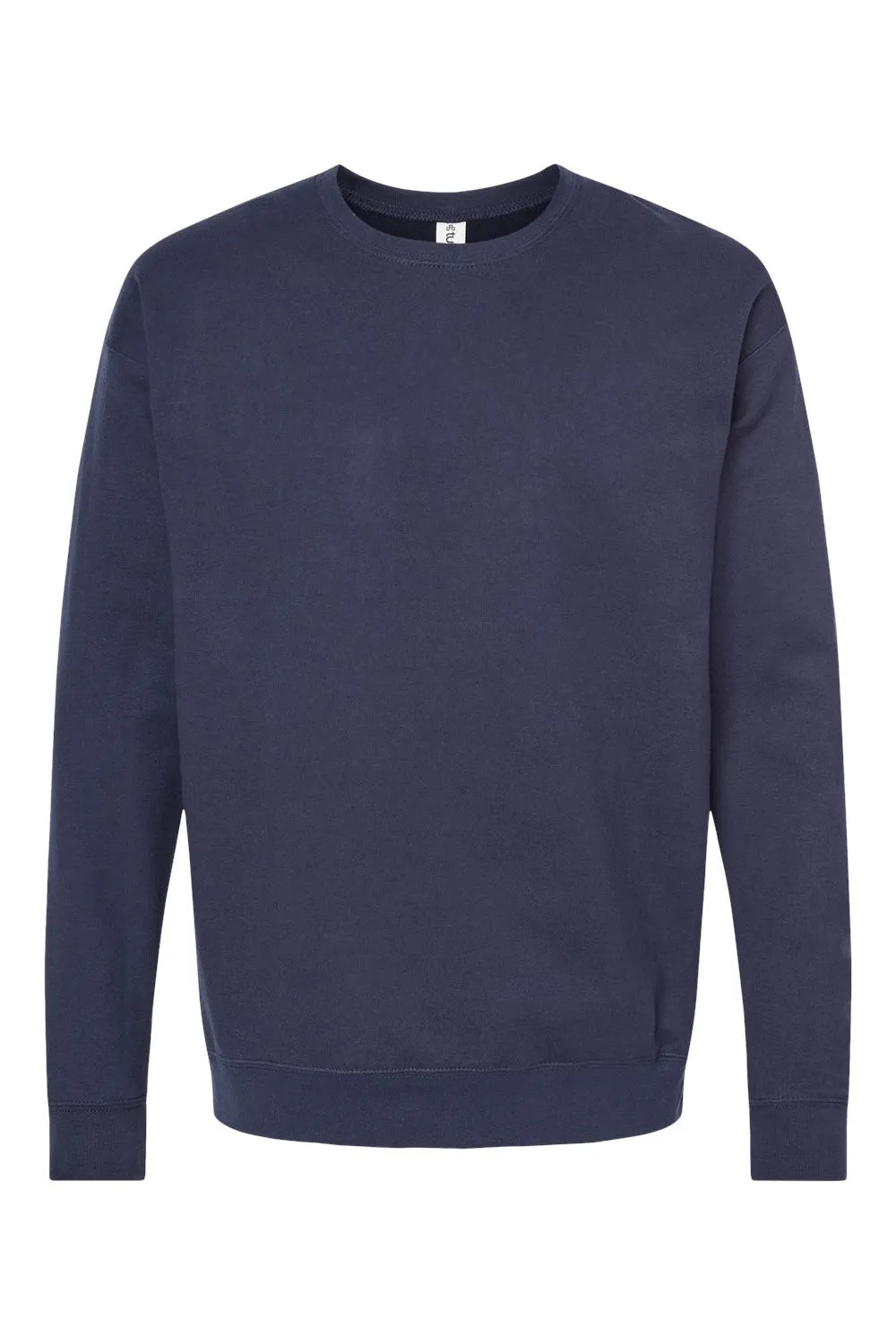 Tultex Mens Fleece Crewneck Sweatshirt - Navy Blue