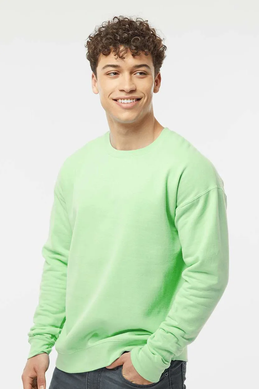 Tultex Mens Fleece Crewneck Sweatshirt - Neo Mint Green