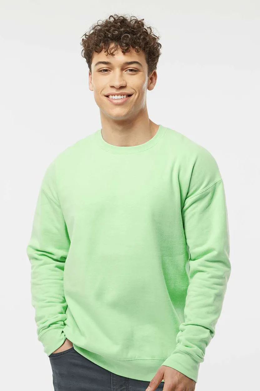 Tultex Mens Fleece Crewneck Sweatshirt - Neo Mint Green