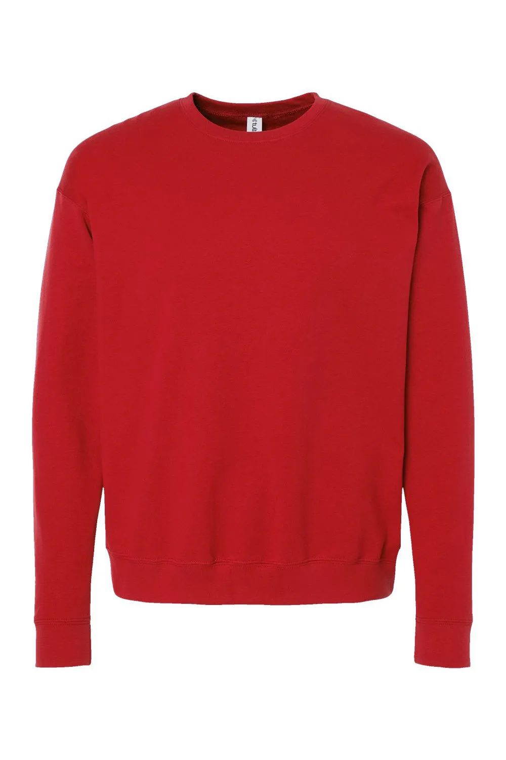 Tultex Mens Fleece Crewneck Sweatshirt - Red