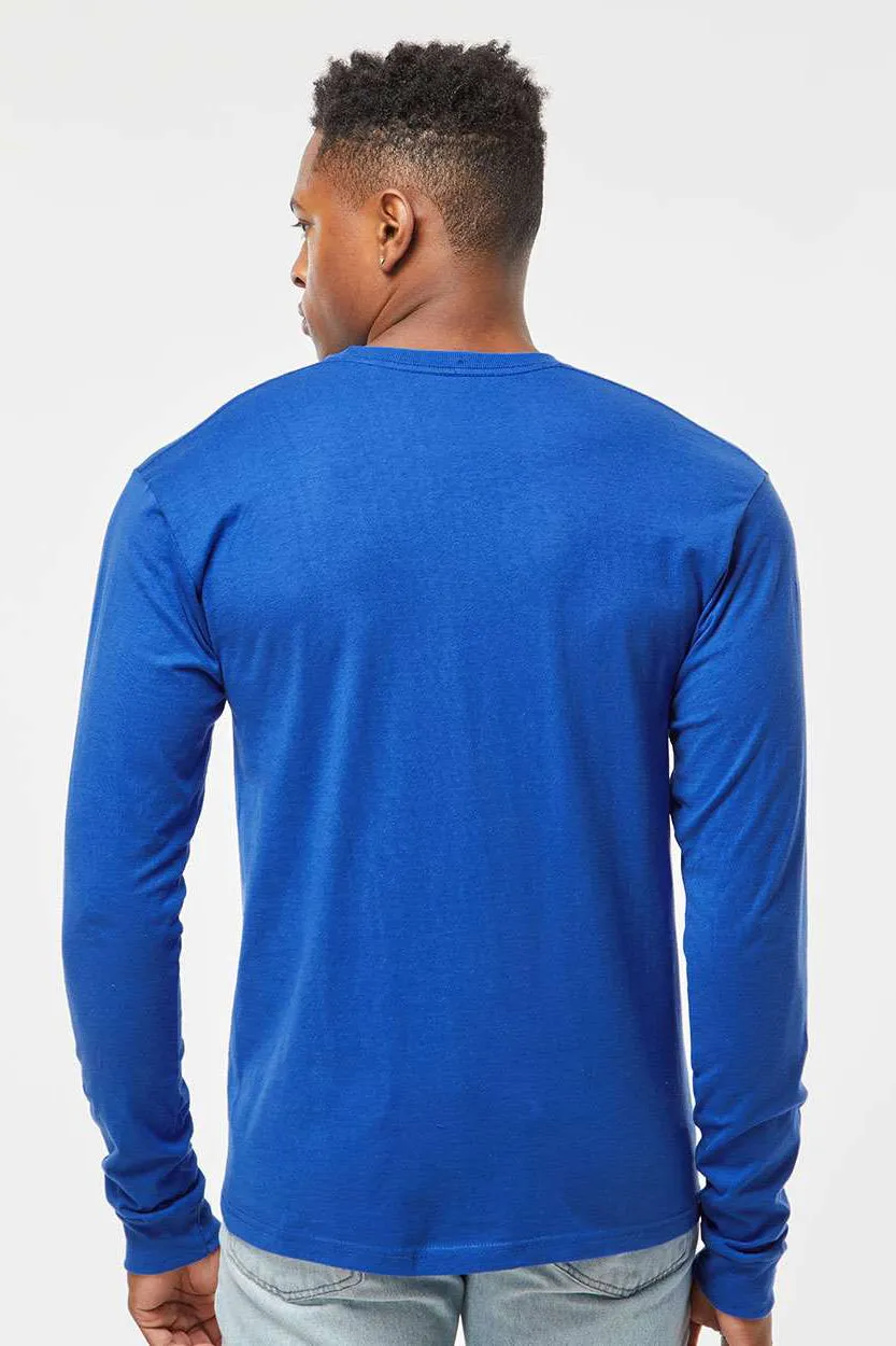 Tultex Mens Jersey Long Sleeve Crewneck T-Shirt - Royal Blue