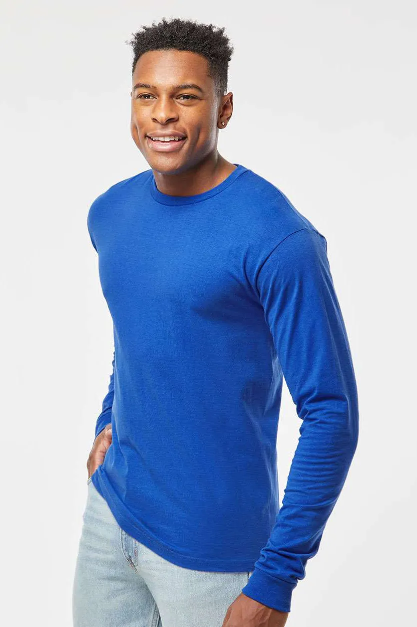 Tultex Mens Jersey Long Sleeve Crewneck T-Shirt - Royal Blue