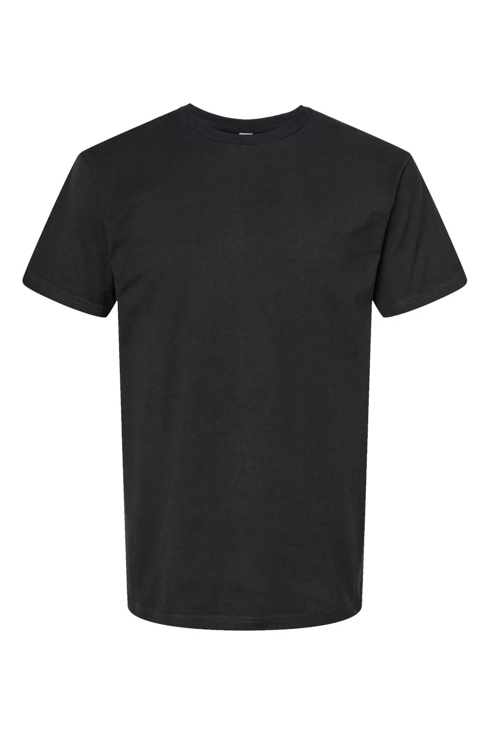 Tultex Mens Jersey Short Sleeve Crewneck T-Shirt - Black