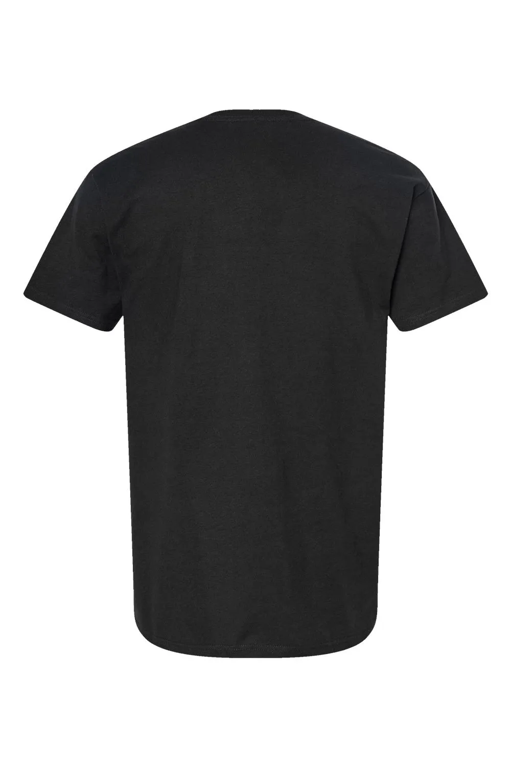 Tultex Mens Jersey Short Sleeve Crewneck T-Shirt - Black