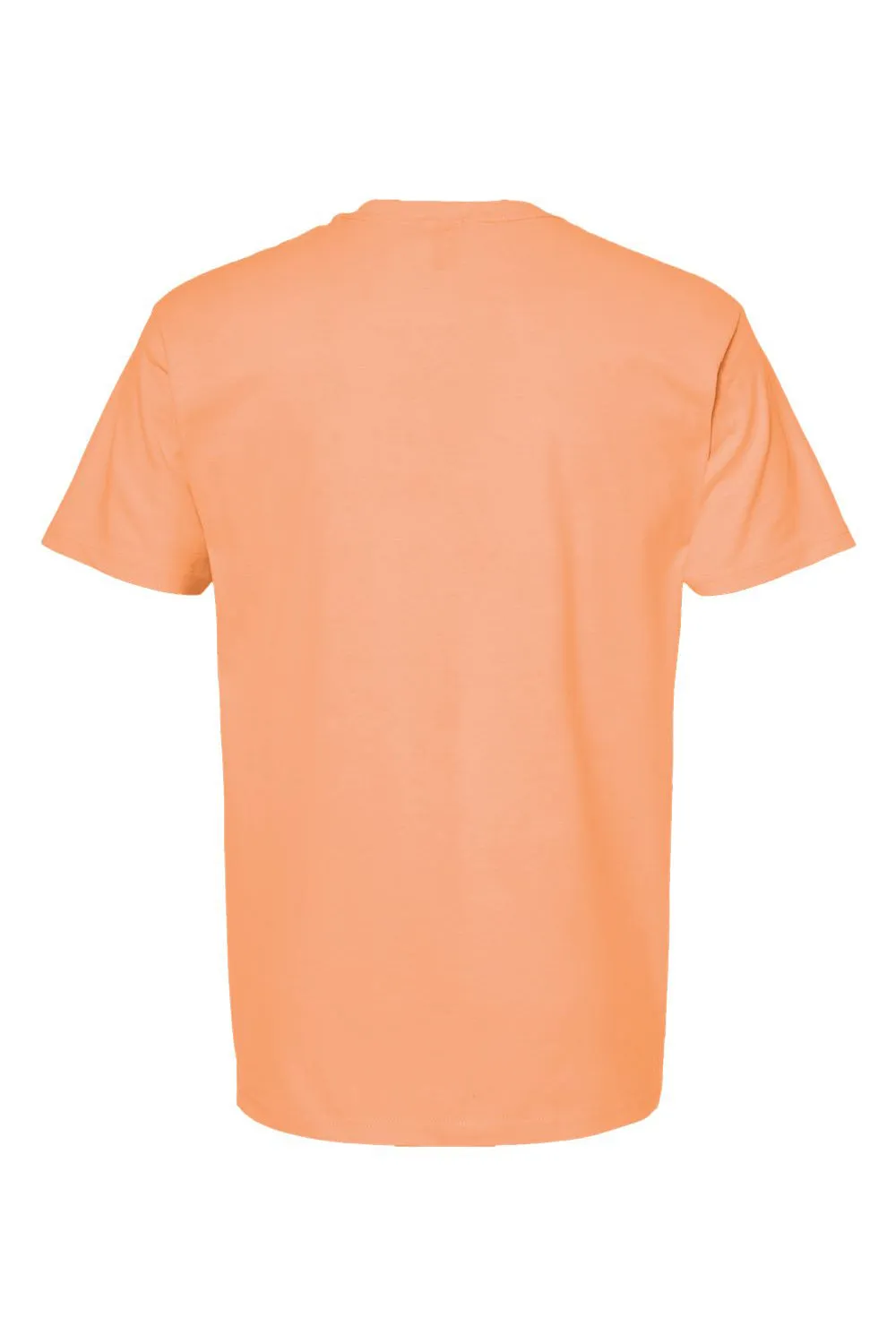 Tultex Mens Jersey Short Sleeve Crewneck T-Shirt - Cantaloupe Orange - Closeout