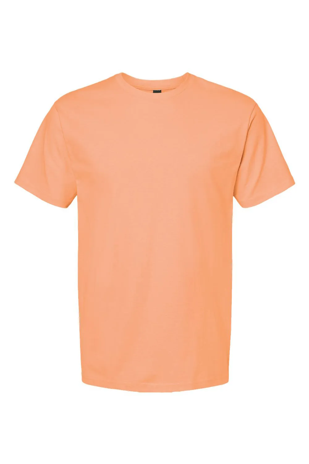Tultex Mens Jersey Short Sleeve Crewneck T-Shirt - Cantaloupe Orange - Closeout