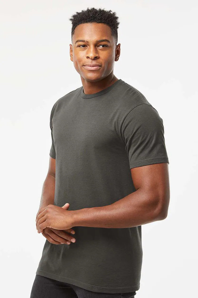 Tultex Mens Jersey Short Sleeve Crewneck T-Shirt - Charcoal Grey