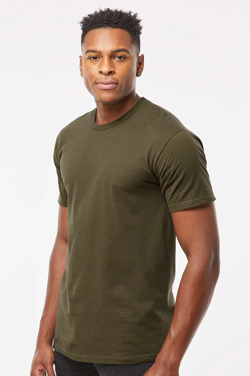 Tultex Mens Jersey Short Sleeve Crewneck T-Shirt - Grape Leaf Green