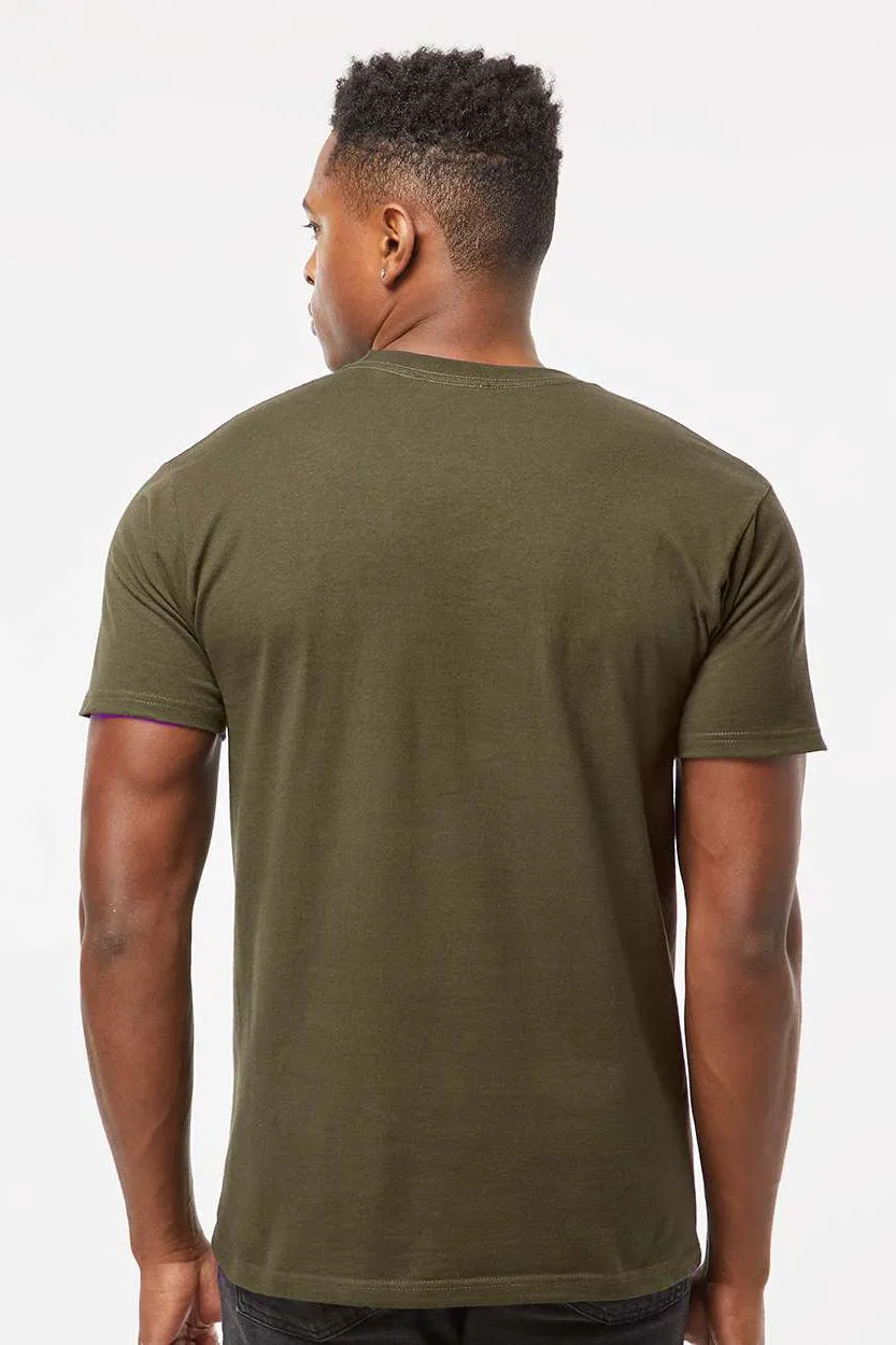 Tultex Mens Jersey Short Sleeve Crewneck T-Shirt - Grape Leaf Green