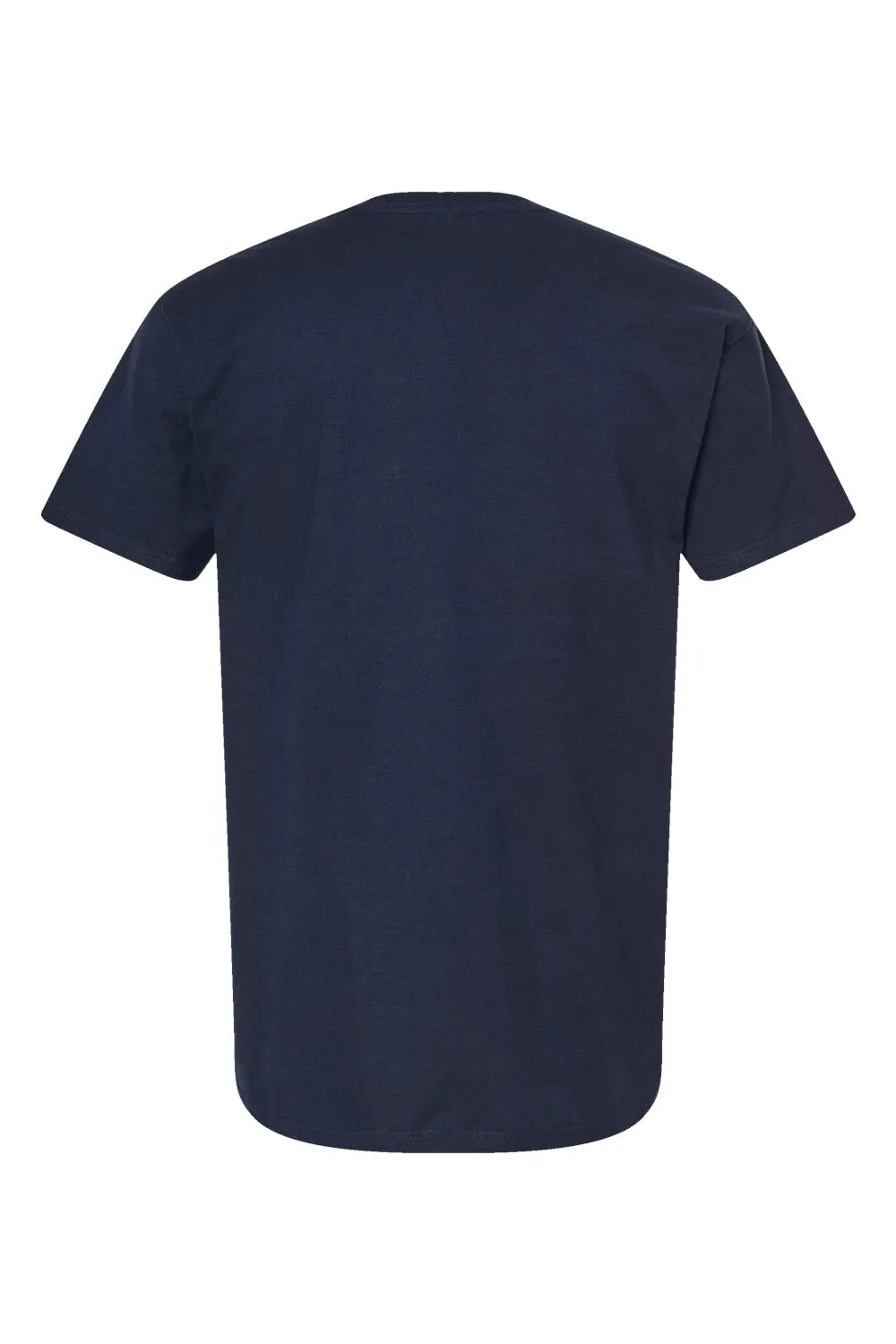 Tultex Mens Jersey Short Sleeve Crewneck T-Shirt - Navy Blue