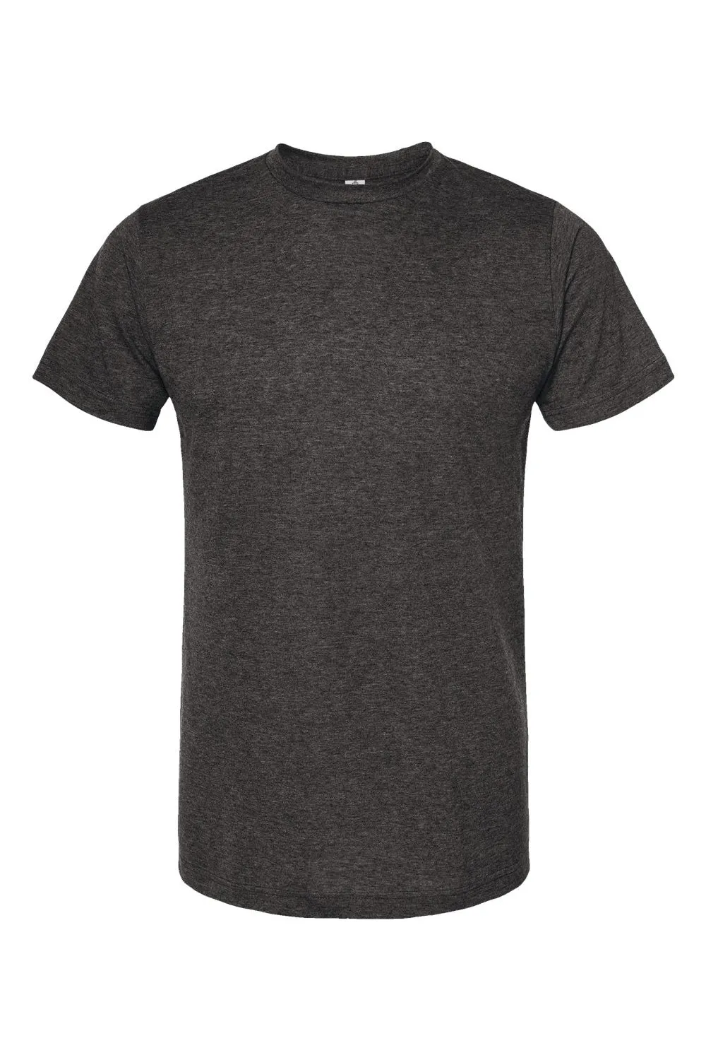 Tultex Mens Poly-Rich Short Sleeve Crewneck T-Shirt - Heather Graphite Grey