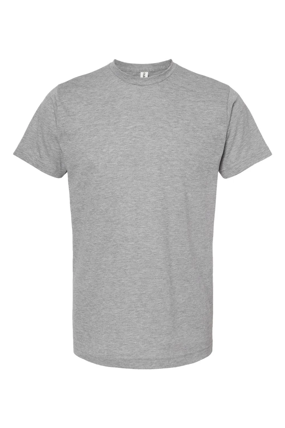 Tultex Mens Poly-Rich Short Sleeve Crewneck T-Shirt - Heather Grey