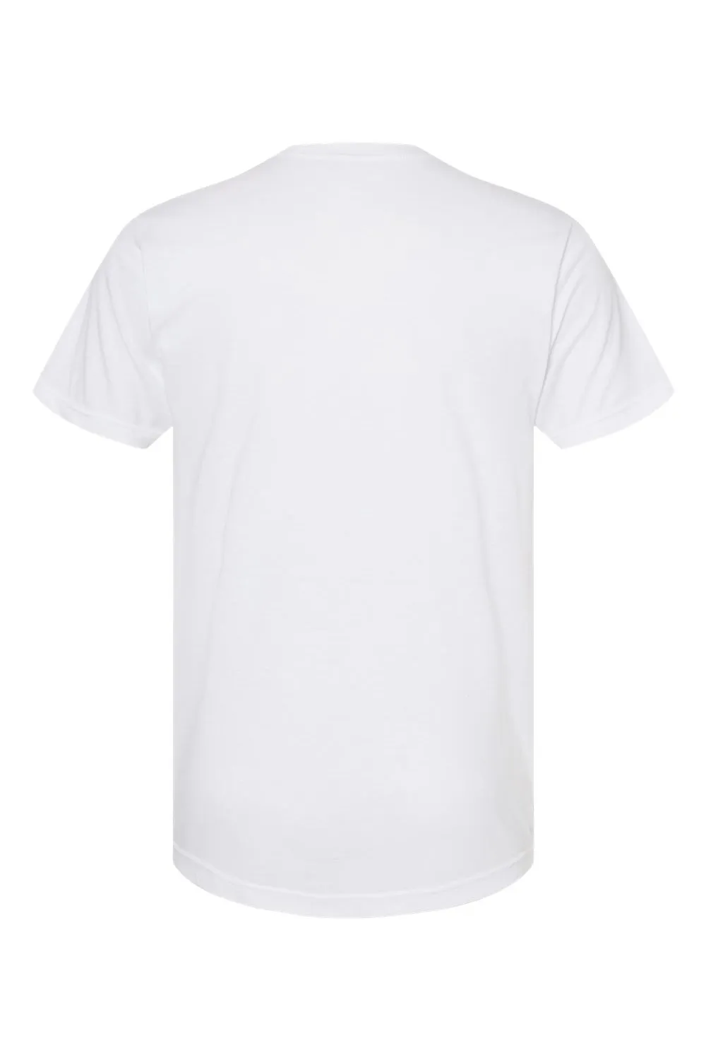 Tultex Mens Poly-Rich Short Sleeve Crewneck T-Shirt - White
