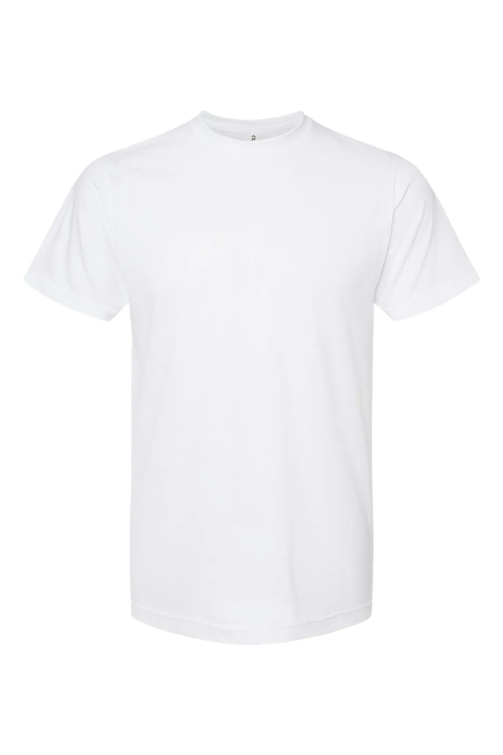 Tultex Mens Poly-Rich Short Sleeve Crewneck T-Shirt - White
