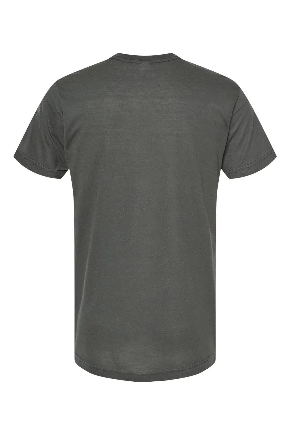 Tultex Mens Poly-Rich Short Sleeve V-Neck T-Shirt - Charcoal Grey - Closeout