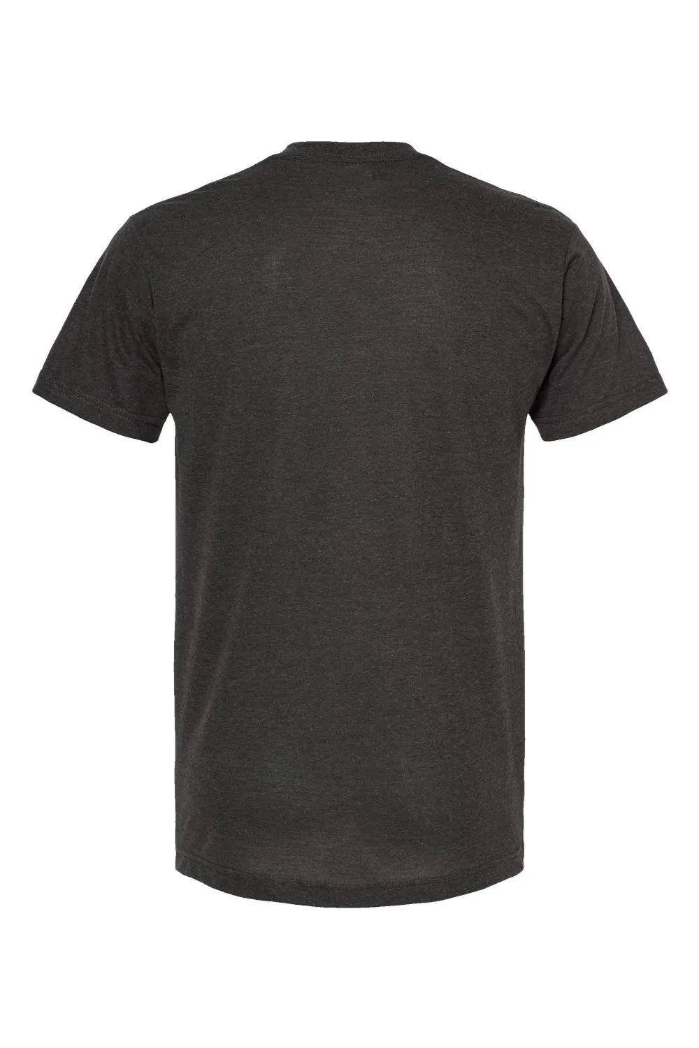 Tultex Mens Poly-Rich Short Sleeve V-Neck T-Shirt - Heather Graphite Grey
