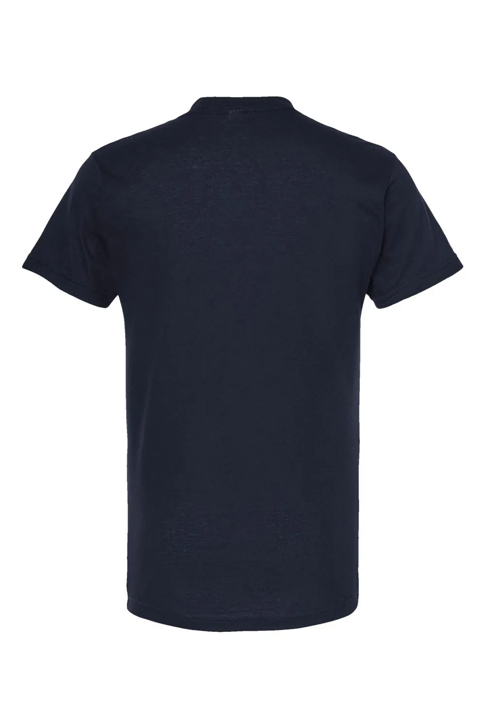 Tultex Mens Poly-Rich Short Sleeve V-Neck T-Shirt - Navy Blue