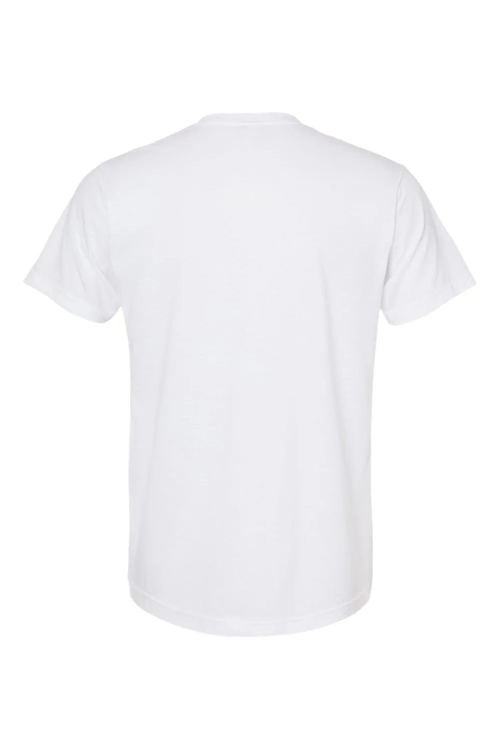 Tultex Mens Poly-Rich Short Sleeve V-Neck T-Shirt - White
