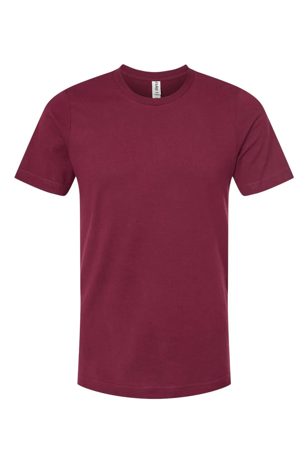 Tultex Mens Premium Short Sleeve Crewneck T-Shirt - Burgundy - Closeout