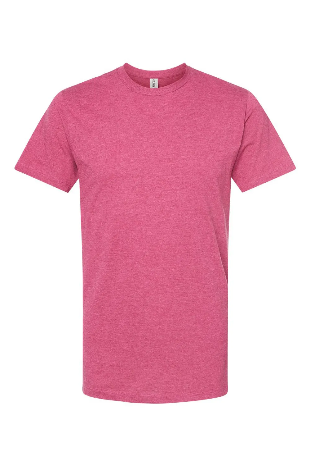 Tultex Mens Premium Short Sleeve Crewneck T-Shirt - Heather Cactus Flower Pink - Closeout