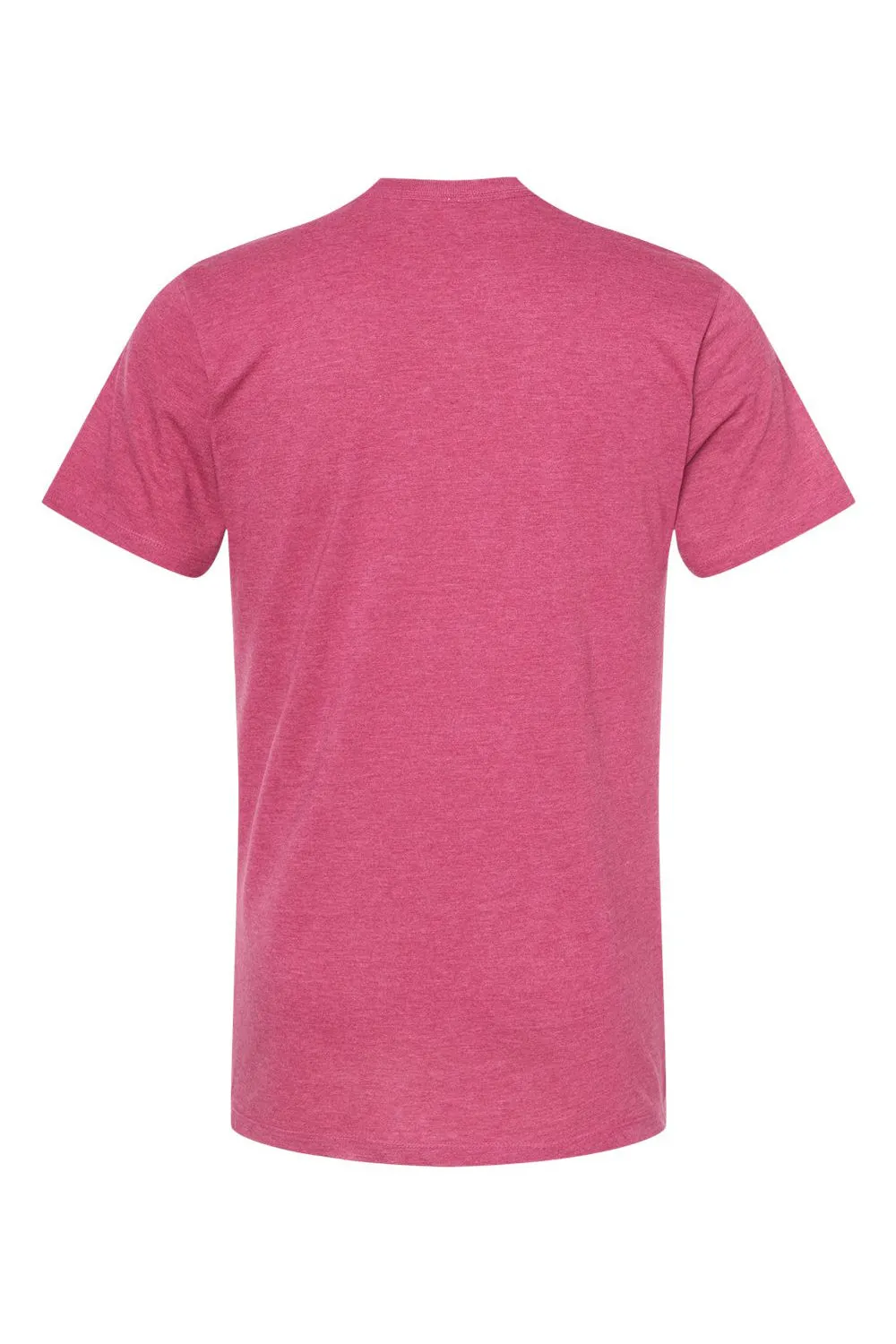 Tultex Mens Premium Short Sleeve Crewneck T-Shirt - Heather Cactus Flower Pink - Closeout