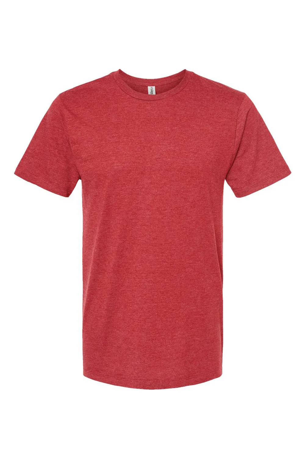 Tultex Mens Premium Short Sleeve Crewneck T-Shirt - Heather Red - Closeout