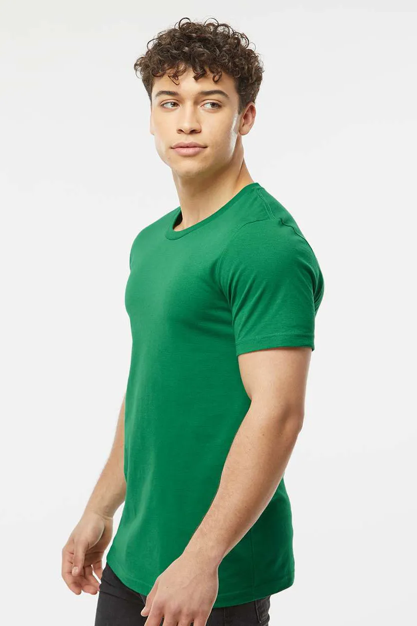 Tultex Mens Premium Short Sleeve Crewneck T-Shirt - Kelly Green - Closeout